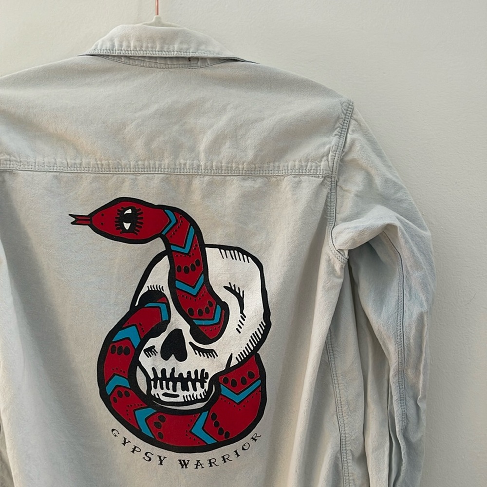 Gypsy warrior button shirt